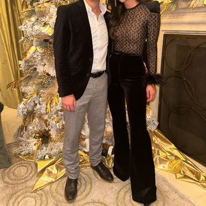 Monique black jumpsuit Nadine Merabi